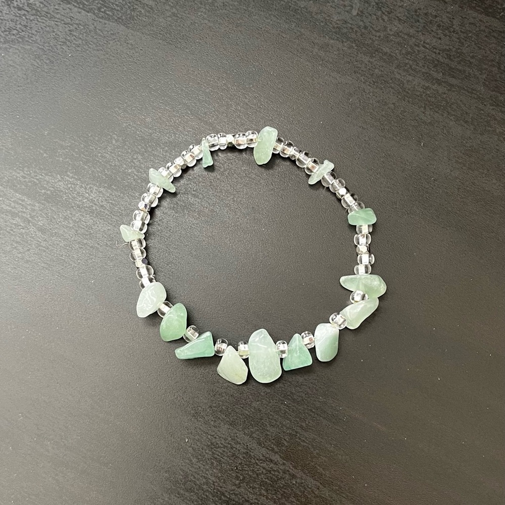 Aventurine and Czech bead Bracelet